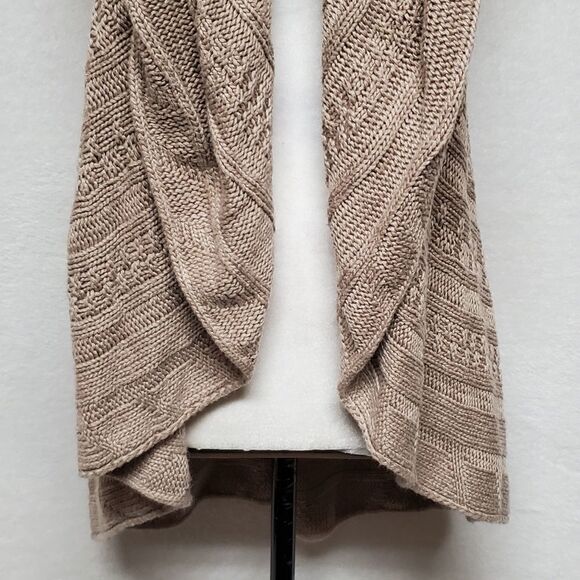 STITCH Fix Market & Spruce Boho Multi-Knit Sleeveless Round Open Front Cardigan - Picture 6 of 16